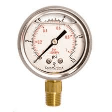 Stainless steel pressure gauge